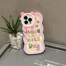 GUPBOO Étui pour iPhone12Pro étui pour téléphone portable de niche anglaise de couleur graffiti simple pour femme