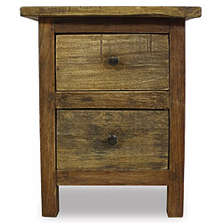 Acheter Helloshop26 Table de nuit chevet commode armoire meuble chambre bois de récupération massif 40 x 30 x 51 cm 1402053