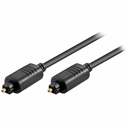 Cordon audio numérique optique Toslink mâle/mâle (1 mètre)