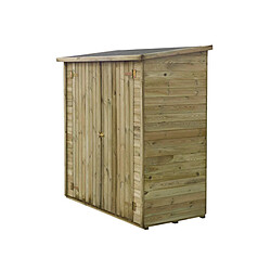 Habitat Et Jardin Abri jardin bois adossable Lipki - 1.79 x 0.9 x 1.78/1.87 m - 1.61 m² - 12 mm - Avec plancher