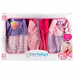 Color Baby Vêtements de poupée Colorbaby 3 Pièces 6 Unités