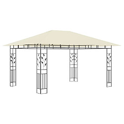 Acheter vidaXL Tonnelle avec moustiquaire et lumières LED 4x3x2,73 m Crème