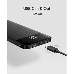 Acheter SANAG Batterie Externe 10400Mah Charge Rapide Ultra Slim 5V/3A Power Bank Usb C Avec L'Ecran Led Batterie Portable Power Delivery Compatible Avec Téléphone