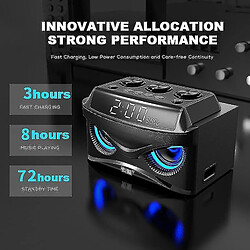 Avis Universal Subwoofer Sound Bluetooth Enceinte LED Affichage Cool Owl Design Colonne | Enceintes portables (noir)