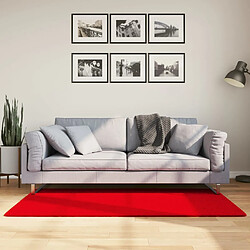 vidaXL Tapis HUARTE à poils courts doux et lavable rouge 80x150 cm