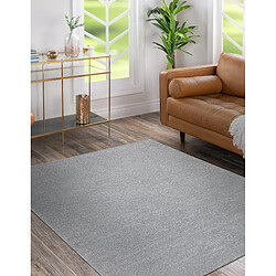 RUGSX Tapis SOFTY plaine couleur unie gris 200x290 cm pas cher