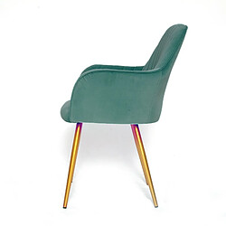 Acheter Meubler Design Chaise De Salle À Manger Pied Or Skull X2 Vert