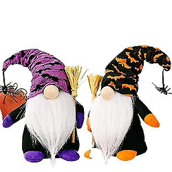 Universal Halloween Gnome Wizard Spider Pelcia ornements