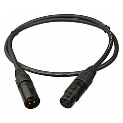 Ledkia Câble XLR Canon pour Console DMX Noir