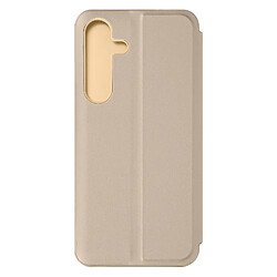 Avizar Étui pour Samsung Galaxy S24 Clapet Effet Miroir Support Stand Dorée