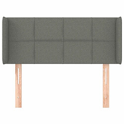 Avis Maison Chic Tête de lit scandinave avec oreilles,meuble de chambre Gris foncé 93x16x78/88 cm Tissu -MN48447