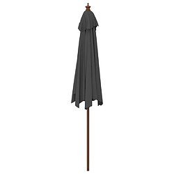 Maison Chic Parasol Jardin | Parasol de jardin avec mat en bois anthracite 299x240 cm - GKD88124 pas cher