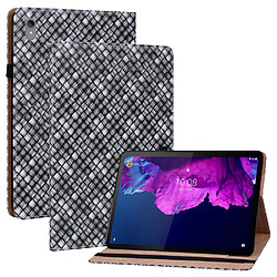 Etui en PU texture tissée multicolore avec support noir pour votre Lenovo Tab P11 TB-J606F/Xiaoxin Pad Plus 2011