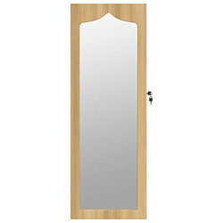 Avis vidaXL Armoire à bijoux avec miroir murale 37,5x10x106 cm