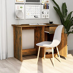 Avis Maison Chic Bureau,Table de travail,bureau de travail pour chambre Chêne fumé 100x50x76 cm Bois d'ingénierie -GKD66698