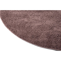 Hadorn Tapis shaggy 125x125 Violet Luzern pas cher