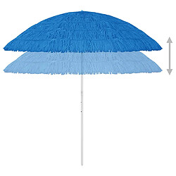 Acheter Helloshop26 Parasol de plage hawaii 300 cm bleu 02_0008390