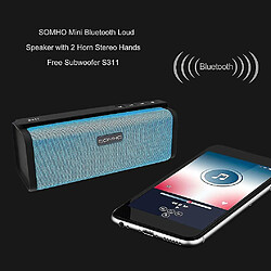 Universal Somho Mini Bluetooth haut-parleur fort avec 2 cornes Hands Hands Free Subwoofer S311