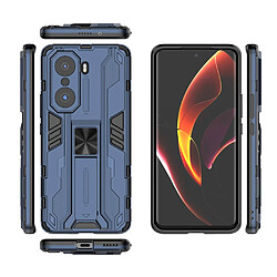 Coque en TPU antichoc avec béquille bleu pour votre Honor 60 Pro