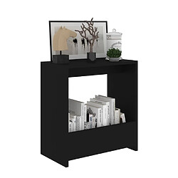 Avis Maison Chic Table d'appoint | Table Basse Noir 50x26x50 cm Aggloméré -GKD52684