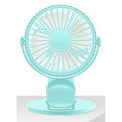 (bleu) Ventilateur de Bureau Clip Sur Ventilateur Ventilateur de Chargement USB Portable