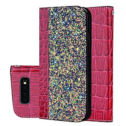 Wewoo étuis en cuir Coque Housse Étui à rabat horizontal à texture paillettée et à pailletée pour Galaxy S10