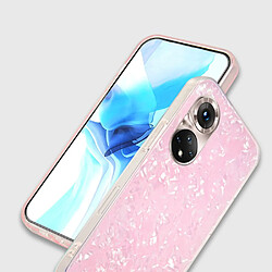 Coque en TPU + acrylique IPAKY IMD, antichoc rose pour votre Honor 50 Pro