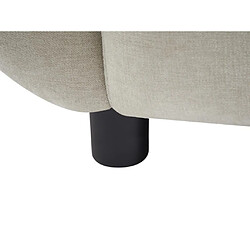 Vente-Unique Canapé 3 places en tissu beige effet matelassé JULORI pas cher