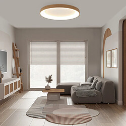 Avis Inspired Ring Ceiling 90cm 78W LED, 3000K, 6200lm, Bois, 3 ans de garantie