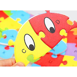 Universal 1 lettre anglaise puzzle animal dessin animé initiation cognitive anglaise pour les enfants puzzle jouets jouets pas cher