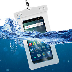 Avizar Pochette Smartphone Housse Waterproof Protection IP68 100% Tactile - Blanc