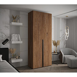 Abiks Meble Armoire Inova 1 À Portes Battantes 236,7/100/47 2 Portes (marron/nero)