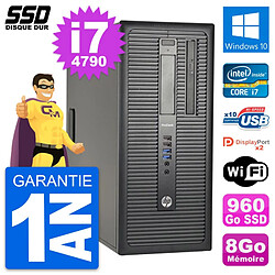 PC Tour HP ProDesk 600 G1 Intel Core i7-4790 RAM 8Go SSD 960Go Windows 10 Wifi - Occasion