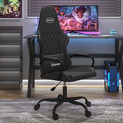 Maison Chic Chaise de jeu, Chaise gaming, Fauteuil gamer d'ordinateur,Chaise de Bureau Noir Similicuir -GKD52479