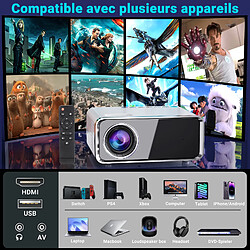 KILISKY Videoprojecteur Portable 5G WiFi Bluetooth, Mini Projecteur 4k 1080P Full HD, Video Projecteur Compatible Android/iOS/TV pas cher