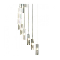 Avis Luminaire Center Suspension Galileo Cristal,chrome poli 20 ampoules 300cm