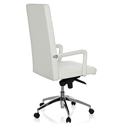 Chaise de bureau / Fauteuil de direction LENGA cuir blanc hjh OFFICE pas cher