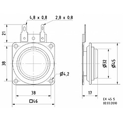 Alpexe VS-EX45S - Haut-parleur (4007540045016)