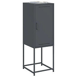 Avis vidaXL Buffet haut anthracite 36x39x107 cm acier