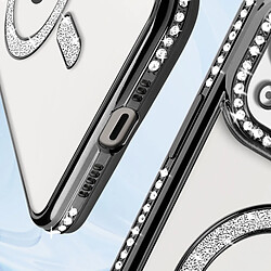 Acheter Avizar Coque Diamant pour iPhone 14 Protection MagSafe Contour Strass Noir