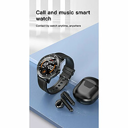 Avis Montre Intelligente Bluetooth Appel Lecteur De Musique Bracelet De Sport Montre Intelligente Cadran Noir Ceinture En Cuir Marron