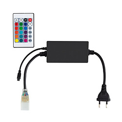 Ledkia Contrôleur Rubans LED RGB 220V AC UltraPower Télécommande IR 24 Touches