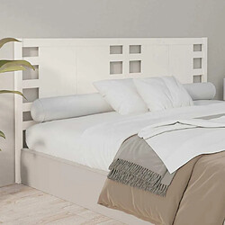 Acheter Maison Chic Tête de lit moderne pour chambre - Décoration de lit Blanc 156x4x100 cm Bois massif de pin -MN88220