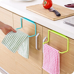 Wewoo 5 PCS Cuisine Porte-Serviette Support Suspendu Placard Armoire Porte Arrière Cintre Serviette Porte-éponge De Rangement pour Salle De Bain Rose pas cher