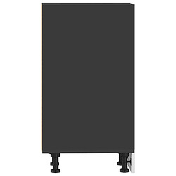 Acheter vidaXL Armoire de plancher noir 40x44,5x81,5 cm bois d'ingénierie