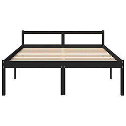 Avis vidaXL Lit pour personne âgée sans matelas 150x200 cm bois pin massif