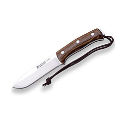 Couteau de chasse Joker "Nomad" CN125-P, lame de 12,7 cm, étui en cuir noir, mango noyer, comprend un silex, Outil pour la pêche, la chasse, le camping et la randonnée