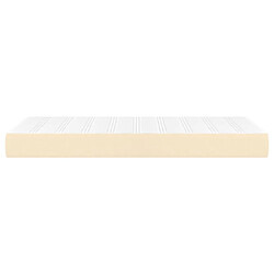 Avis Maison Chic Matelas de lit à ressorts ensachés, Matelas doux Crème 80x200x20 cm Tissu -GKD44346