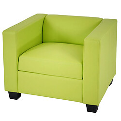 Avis Mendler Fauteuil Club / Lounge Lille ~ simili-cuir vert clair