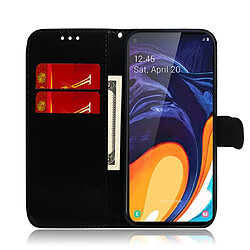 Acheter Wewoo Housse Coque Pour Galaxy M40 / A60 Couleur Pure Coloré Boucle magnétique Horizontal Flip en cuir avec support et emplacements cartes et porte-monnaie et lanière Noir